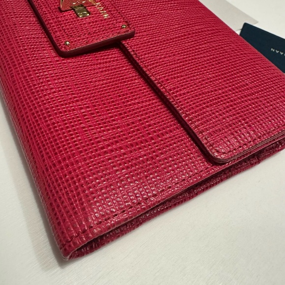 Cole Haan leather wristlet clutch with provided sling - Picture 4 of 13